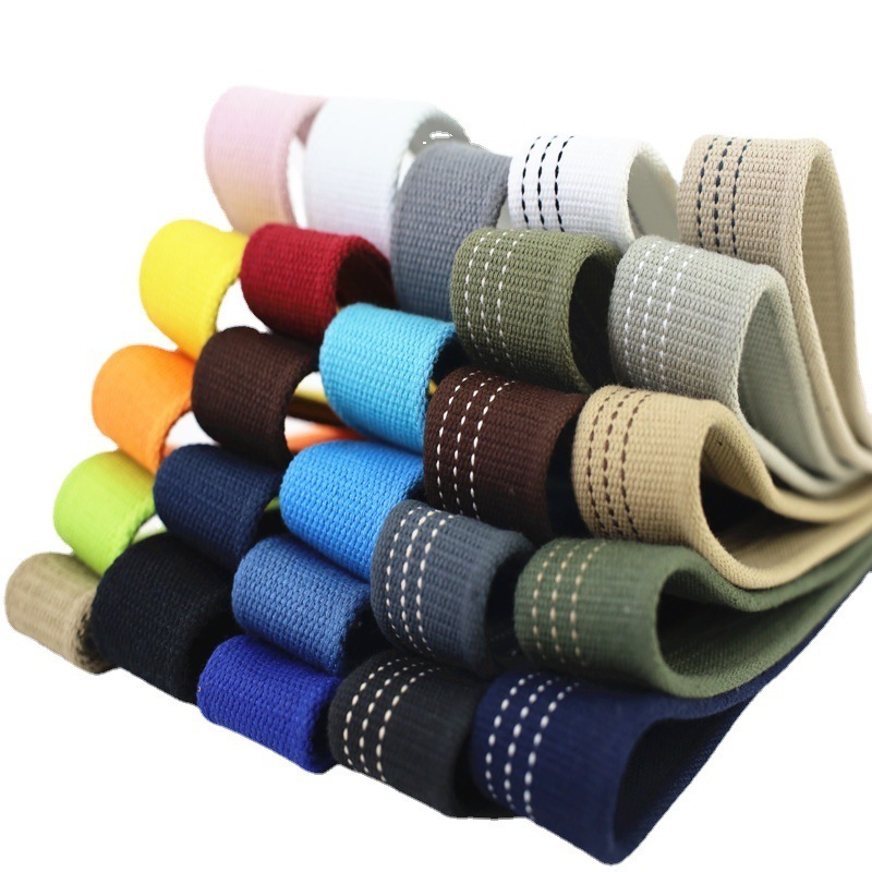 38mm Canvas Webbings Ribbon 2.5mm Thick Polyester Cotton Webbing Strap for Belt DIY Bag Garment Sewing Accessories and Dog Leash