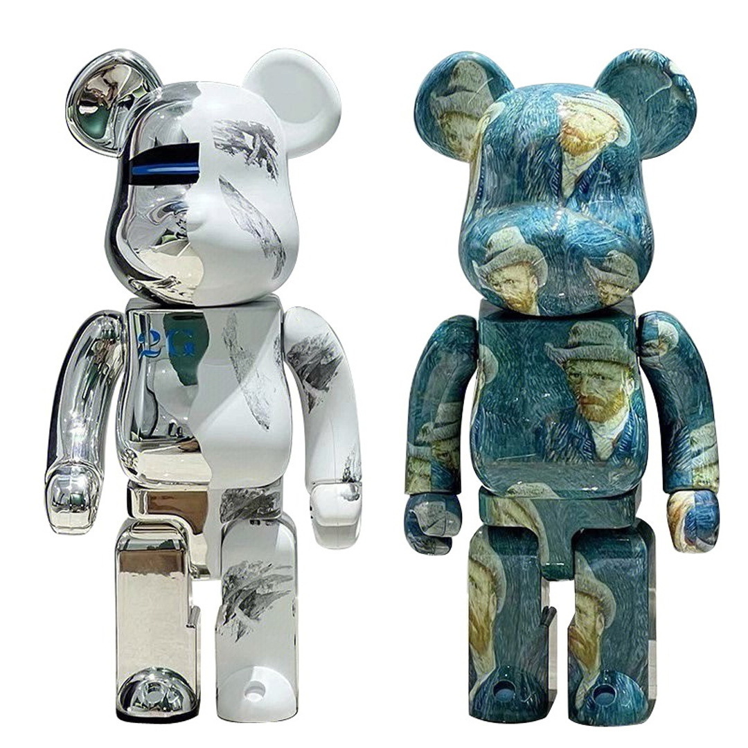 Bearbrick 400% Violent Building Blocks Bears, Empty Mountains Starry Sky, Qianqiu Handmade Fashion Toys