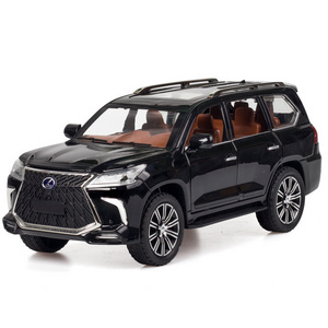 Hot selling 1:24 genuine Lexus LX570 alloy off-road vehicle model Huili car Adult collectible ornaments boys large toy