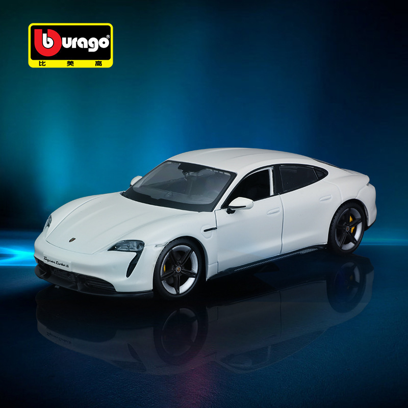 Hot Selling Bburago 1:24 P orsche Taycan S Simulation Alloy Car Model Collection Diecast Toy Vehicles