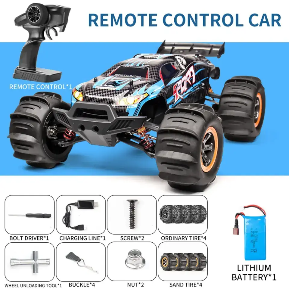 New design 1 10 scale 4 wheel drive high-speed off-road Remote control high speed car 60 KM / H Beach drift RC cars toys