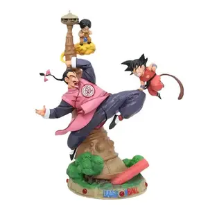 27.5cm Z Anime Figure Tao Pai Pai Vs Son Goku Action Figure Statue Collection Model Toy BAirthday Gifts for Boys Pvc