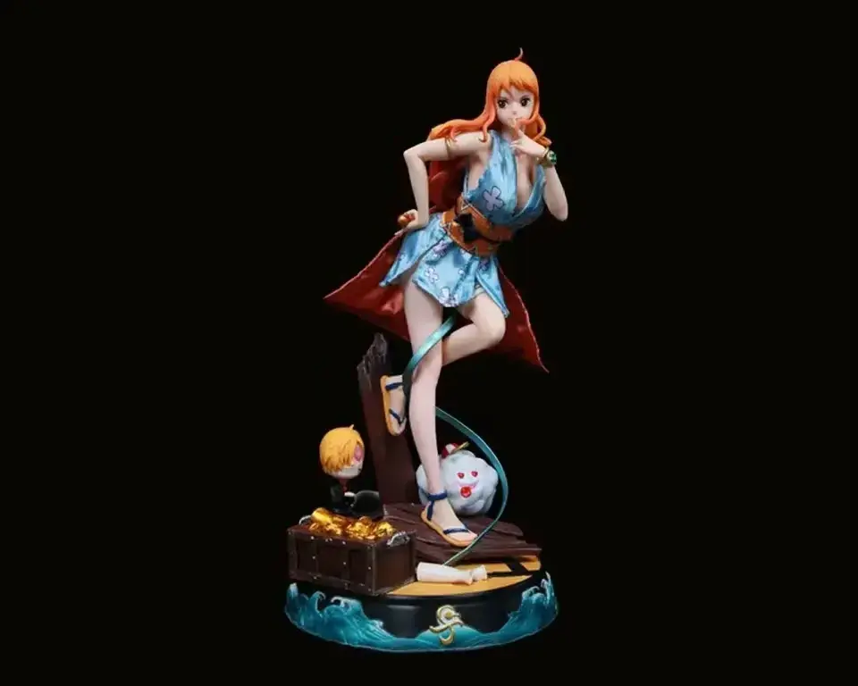 Sexy 43c m 16.9inches Nude One Pieced Nami Hentai Adult Figure Take Off Clothes Nami Sexy Girl Action Anime Figure