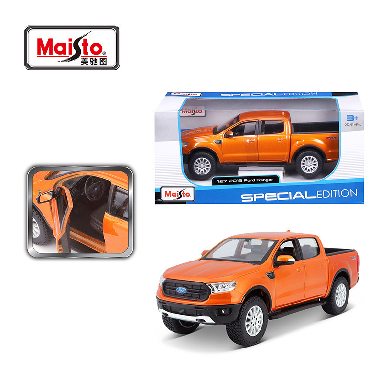 Bburago 1/24 Mini Diecast Ford pickup truck Open the Door Small Toys for Kids Kirsite Maket Car Models