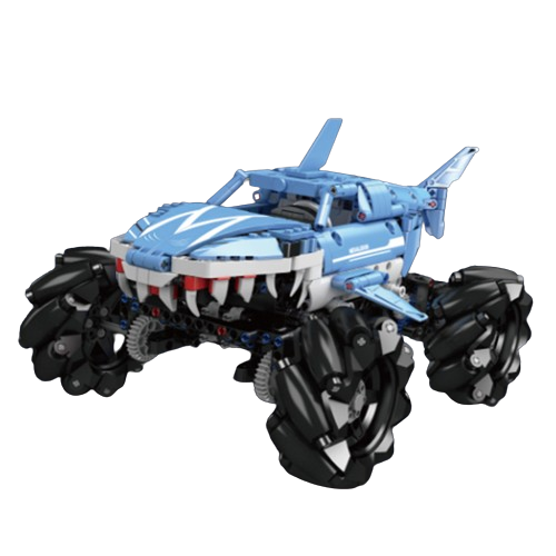 Hot LaiNan Mould King 18032 786PCS Monster Giant Toothed Shark Truck Car series Building block puzzle toy holiday gift