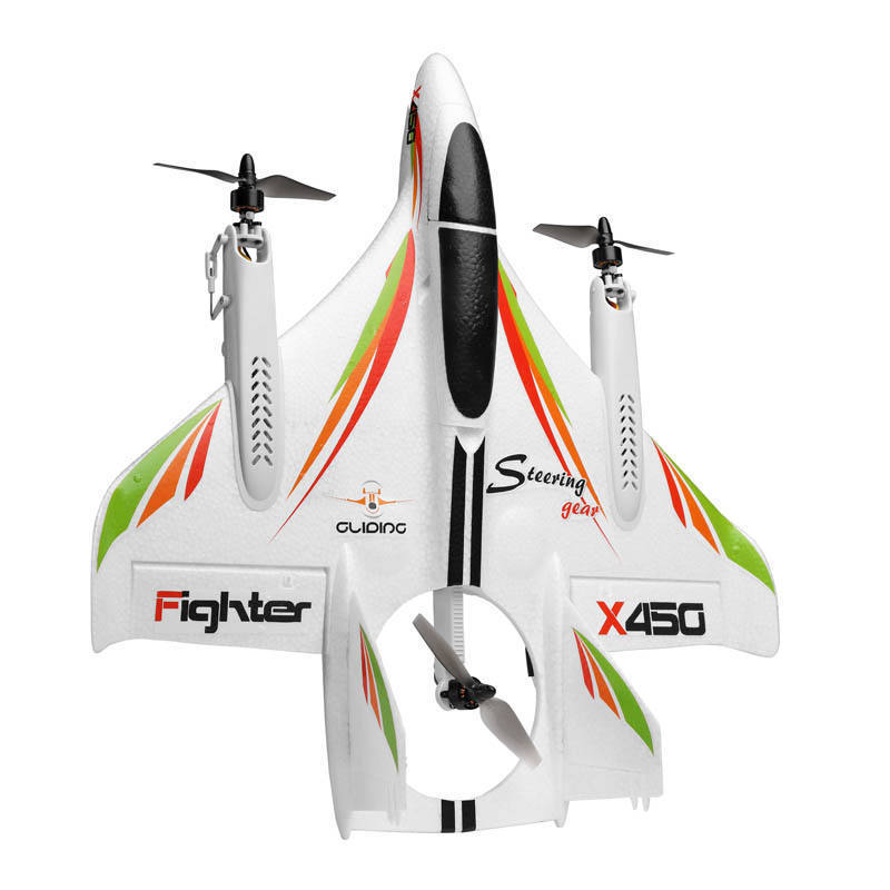 WL X450 6CH RC Stunt Airplane Model Brushless High Speed Glider 3D 6G MultiRotor Fighter