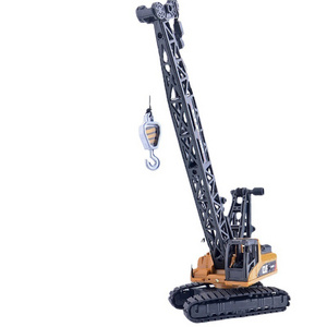 Simulation 1/50 excavator bulldozer crane alloy engineering vehicle model ornament children's toy car wholesale