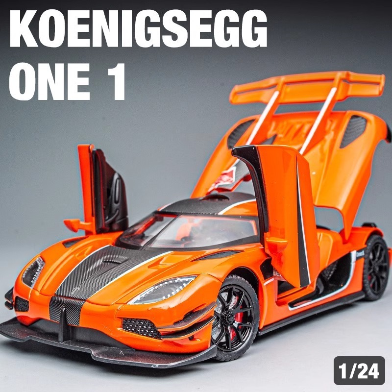 High quality and low price 1:24 Koenigsegg one alloy car models for children's toys car models decorations Dietcast Cars