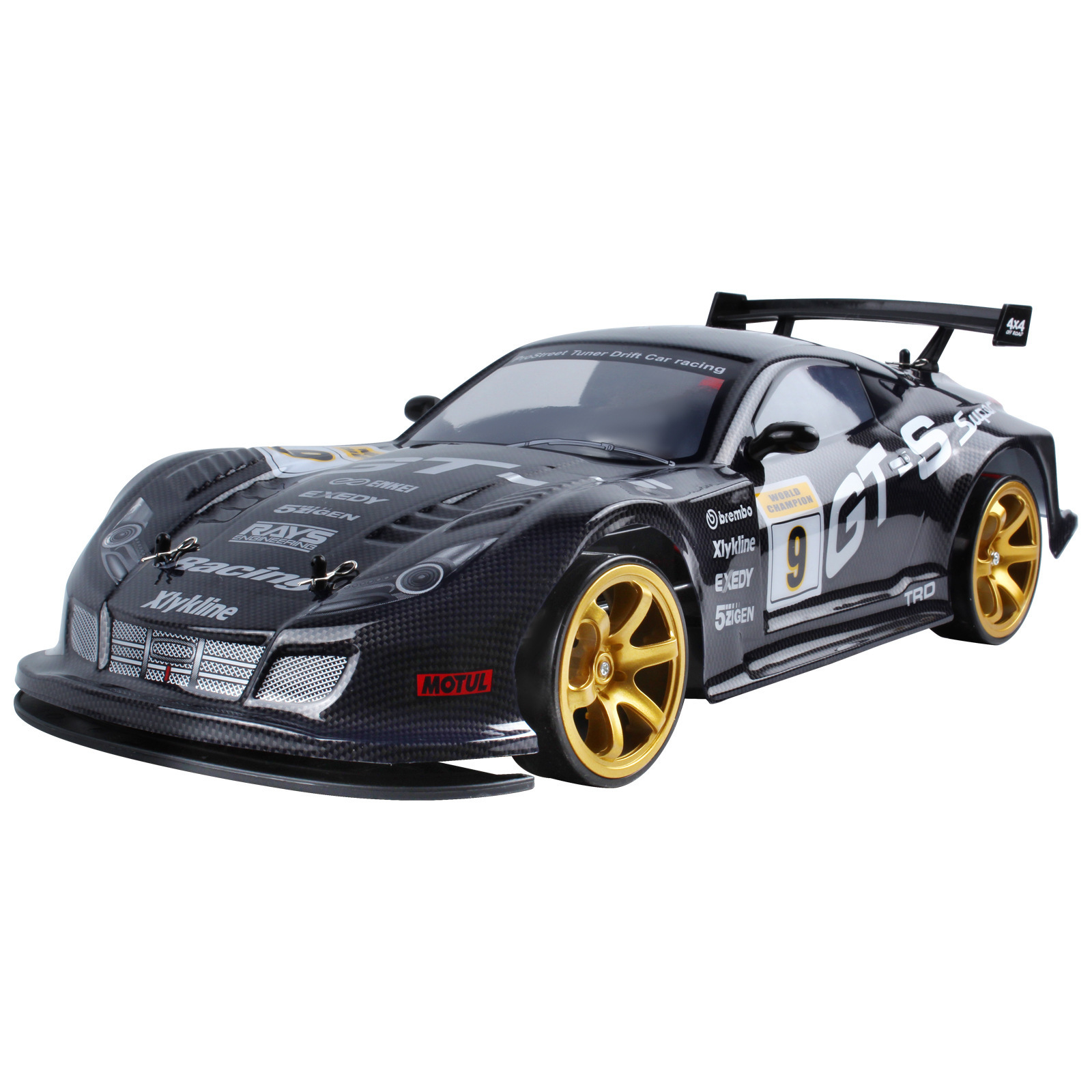 922-5 1/10 rc car 70km/h high-speed remote control 4WD racing car 2.4G drift light toy car