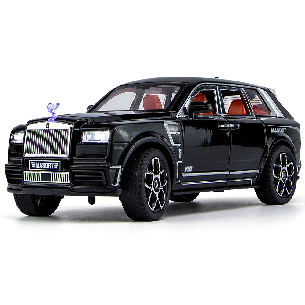 Hot Sale Luxury Model Car 1/24 Diecast Cullinan Masory Alloy Toy Cars with Lights and Sound Effect