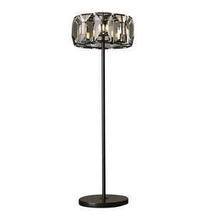 Modern contemporary floor lamp drum shape glass floor light fixture for living room