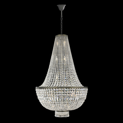 Luxury Crystal Chandelier French Empire Metal Pendant Light Fixture Lamp