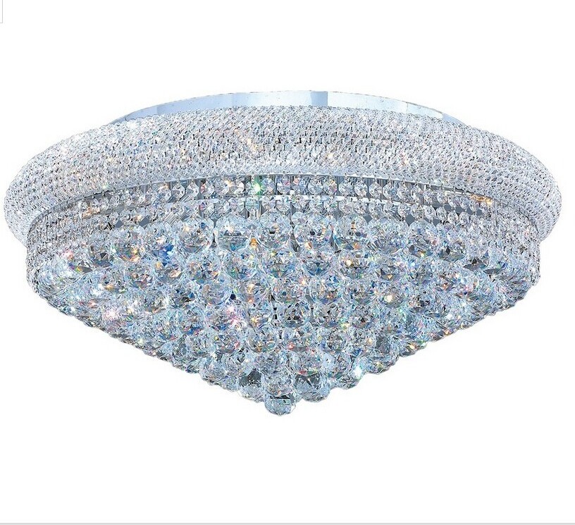 Modern Luxury  Flush Mount Ceiling Light Round Ceiling Mounted Lighting Pendant Lights Crystal Chandelier For Living Room