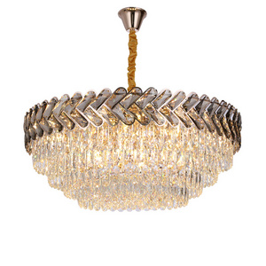 Luxury Gold Chandelier Lighting Modern warm light 3000K Crystal Light Fixture for Dining Room