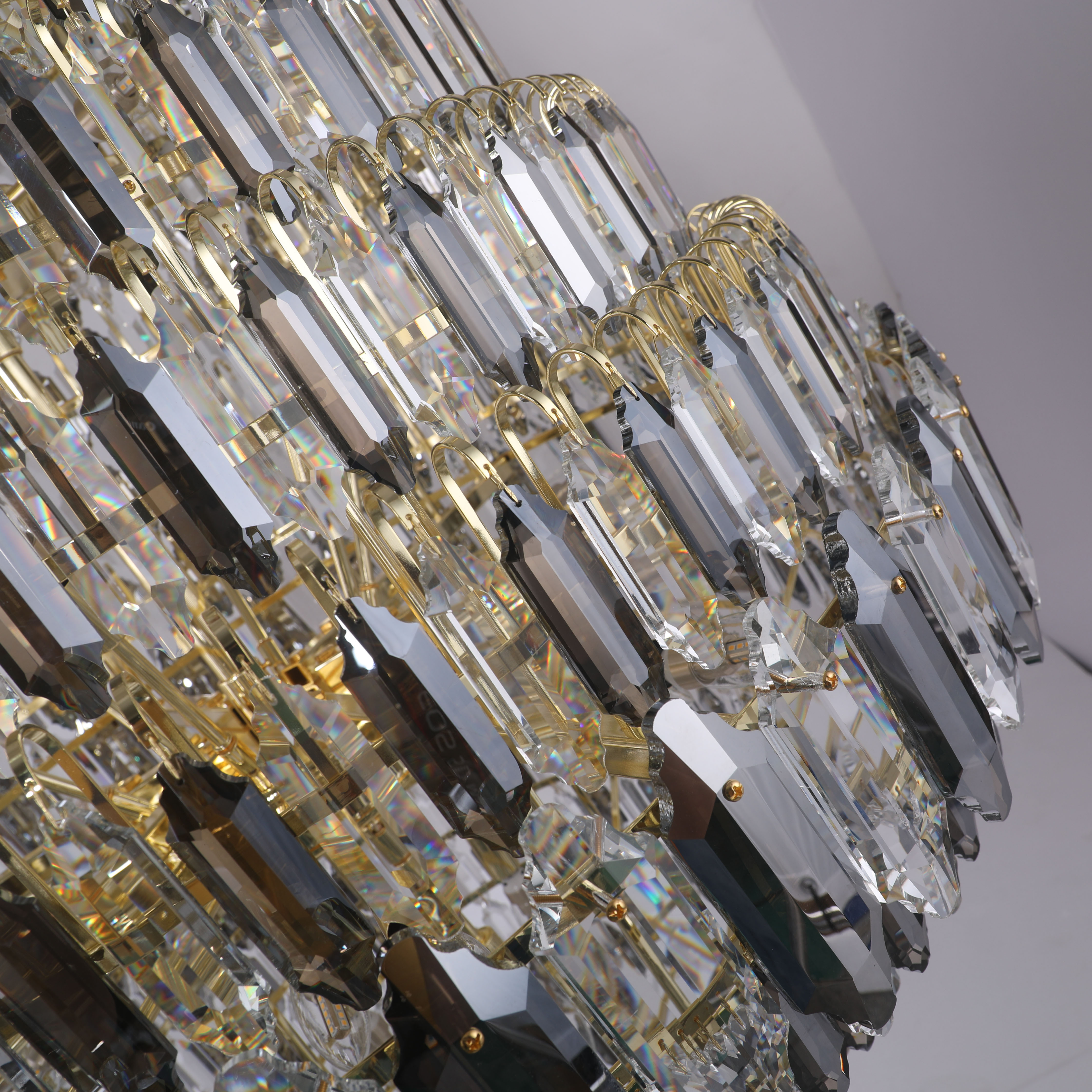 Grand Chandelier Villa Hall Light Jump-storey Duplex Building Hotel Lobby Restaurant Light Luxury Crystal Pendant Light