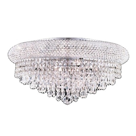 Kitchen Lighting Flush Mount Round Ceiling Lamp LED Contemporary Chandelier Gold Top K9 Crystal 20