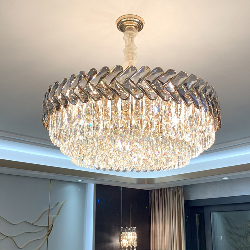 Luxury Gold Chandelier Lighting Modern warm light 3000K Crystal Light Fixture for Dining Room