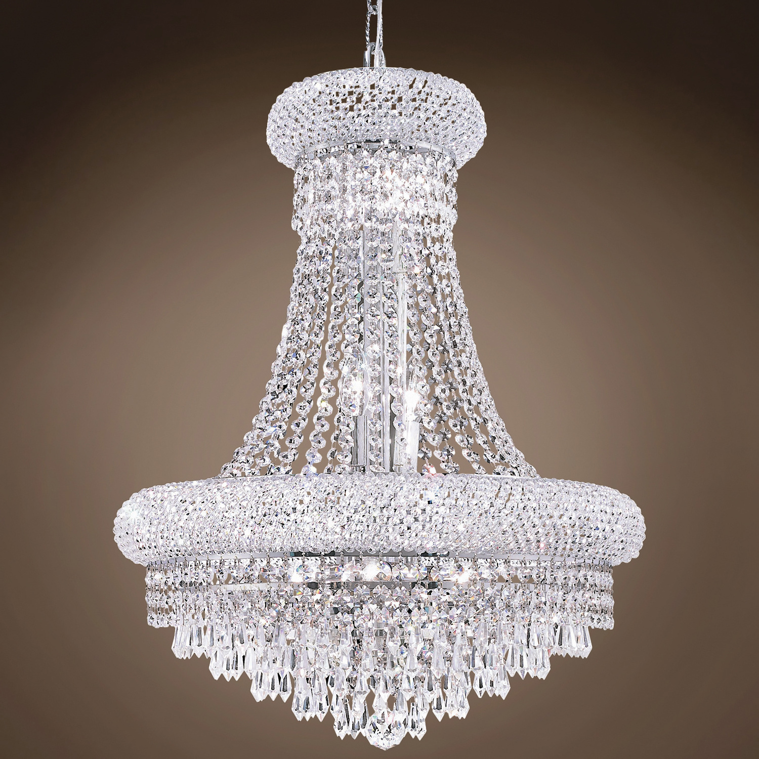 Crystal Chandelier French Empire Pendant Lamp Large Foyer Entryway Hanging Light