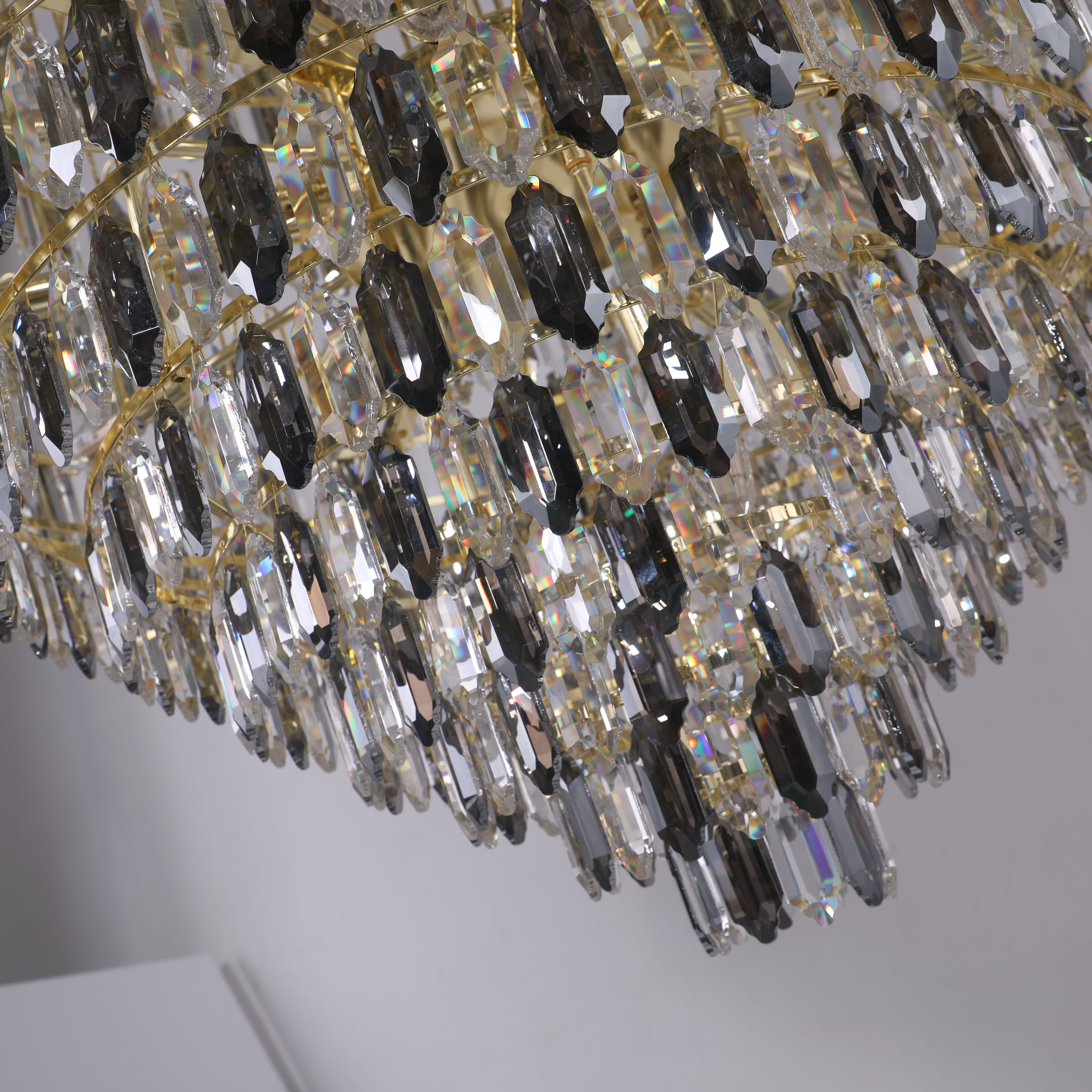 Grand Chandelier Villa Hall Light Jump-storey Duplex Building Hotel Lobby Restaurant Light Luxury Crystal Pendant Light