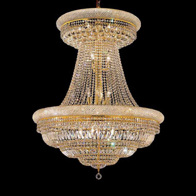 Empire Chandelier Modern Nordic Pendant Light Gold LT-71024 French Country Chrome Crystal LED Murano Glass Frame 35