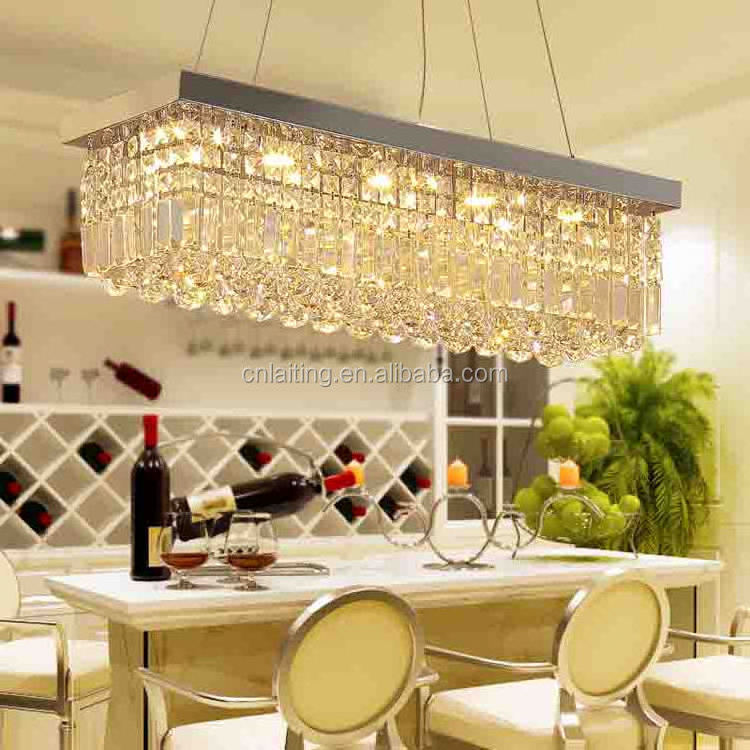 Modern Luxury Clear Black Polished Nickel Finish Pendant Light Living Room Decorative Brass K5 Crystal Chandelier