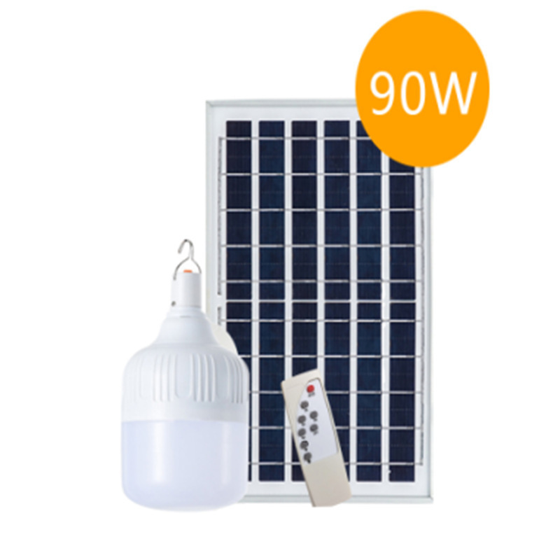 Rechargeable Solar Emergency Light Remote Control Energy Saving 50w 100w Led Solar Emergency Bulb