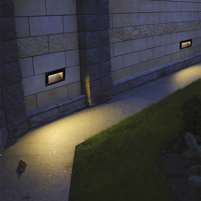 Aluminum IP65 led recessed light step ramp lighting Square Cover step wall lights