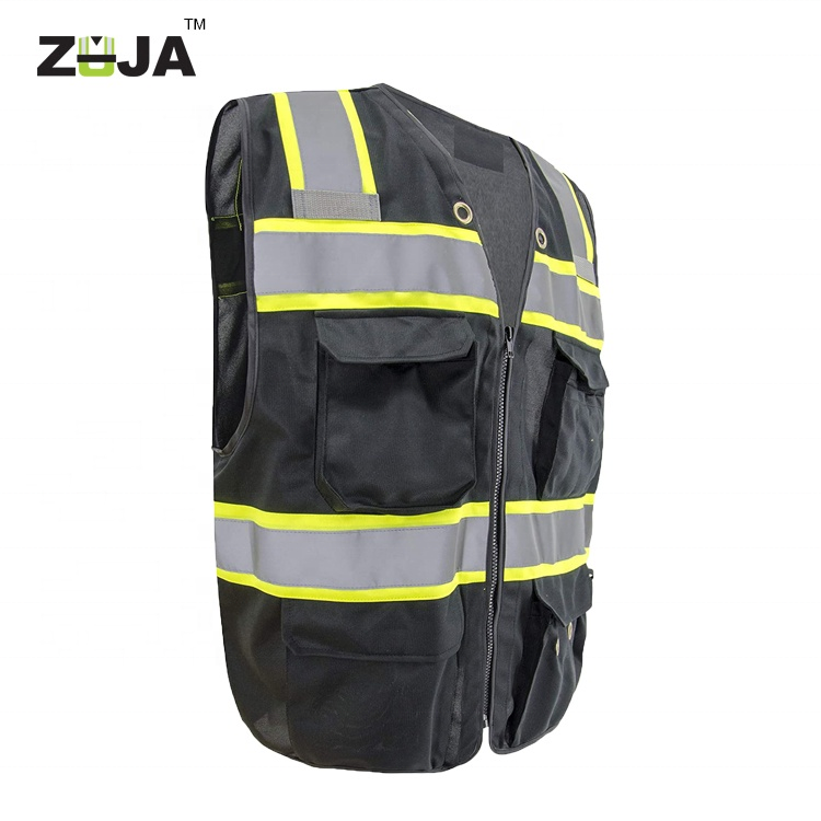 ZUJA Hi Vis Work High Visible Security Safety Vest In Stock Product Reflective Safety Clothing RTS Vest