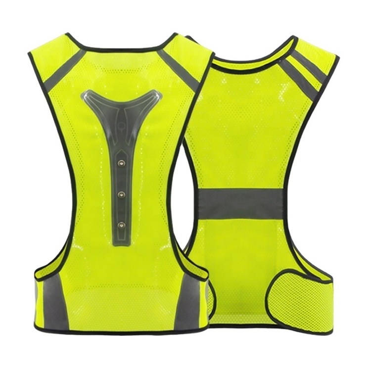 ZUJA 360 Reflective LED Flash Driving Vest Night Running Cycling Riding Outdoor Activities Light Up Safety Bike Vest