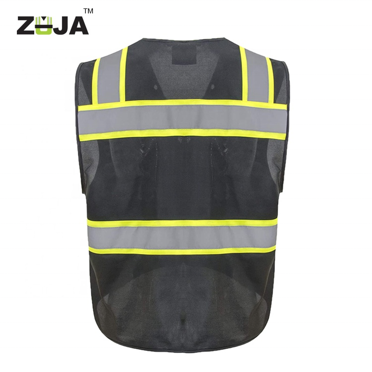 ZUJA Hi Vis Work High Visible Security Safety Vest In Stock Product Reflective Safety Clothing RTS Vest