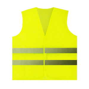 ZUJA Average Size Orange and Yellow Mesh Breathable Customized  Reflective Safety Vest