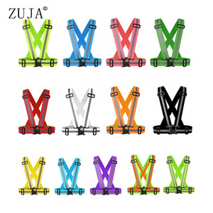 ZUJA Factory Sports Running Straps Vest High Visibility Safety Reflective Cycling Running Belt