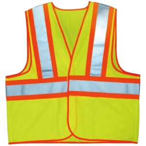 Road Safe Lightweight Breathable Mesh Safety Protection Vest Dual Tone Reflective Tape Work Warehouse Safety Vest