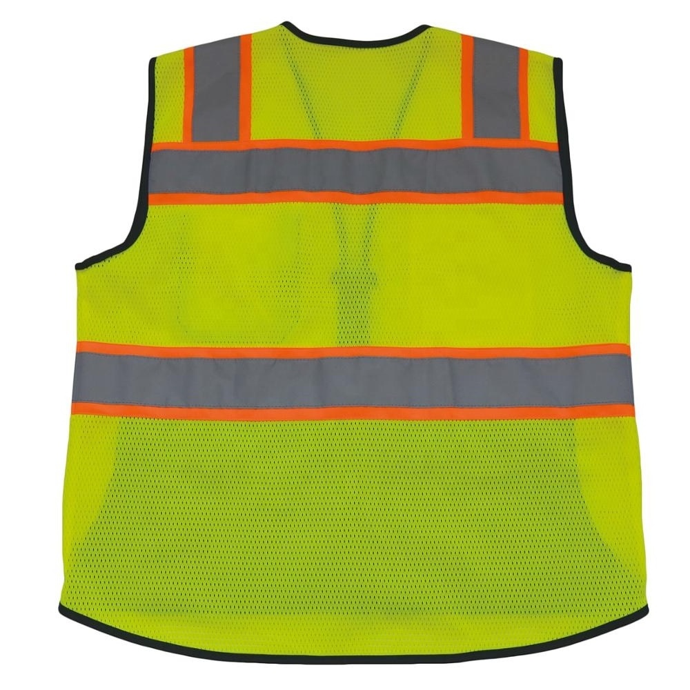 ZUJA Black Series Reflection Safety Mesh Fabric Combinate Model Reflective Safety Vest