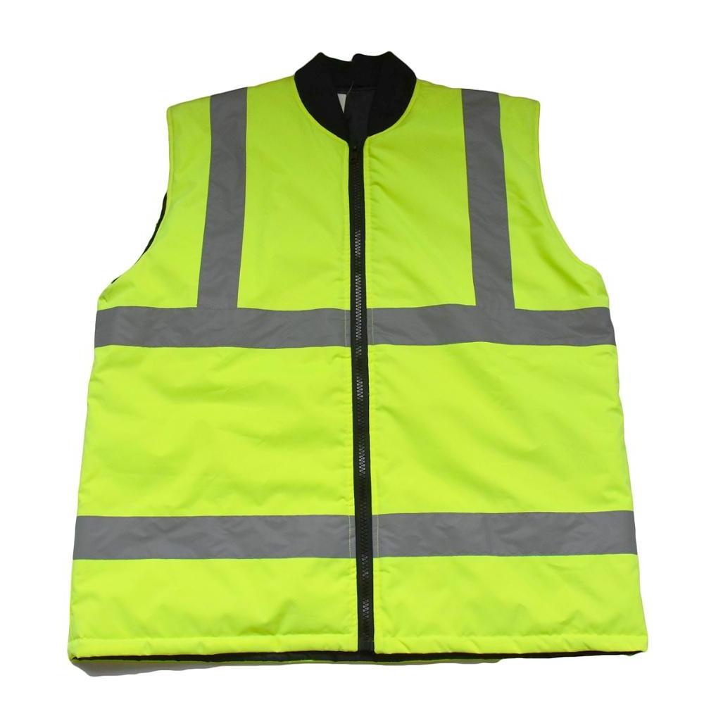 ZUJA  Zipper Front Waterproof Winter Warm Sleeveless Safety Vest