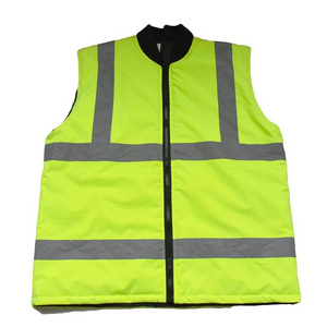 ZUJA  Zipper Front Waterproof Winter Warm Sleeveless Safety Vest