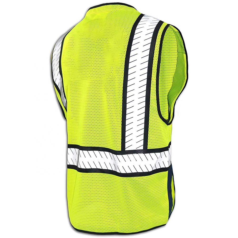 ZUJA Senior Engineer Breathable Blue Navy Mesh Heavy Duty Reflective Safety Vest