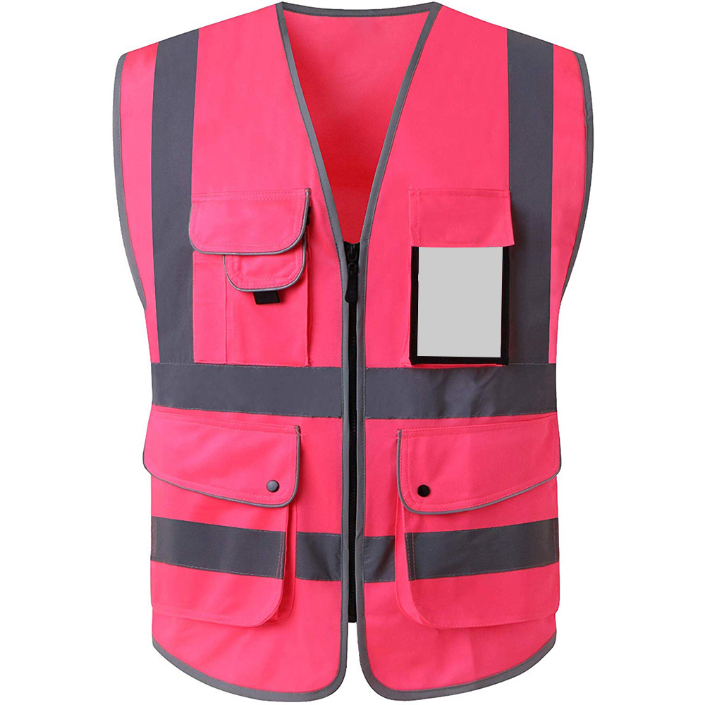 ZUJA Construction Women  Female 4 Pockets Safety Vest