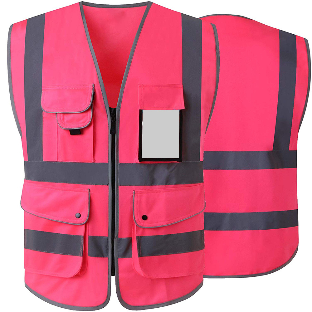 ZUJA Construction Women  Female 4 Pockets Safety Vest