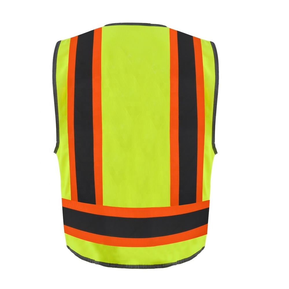 ZUJA American Style Custom High Vis Vest Construction Vest for Men