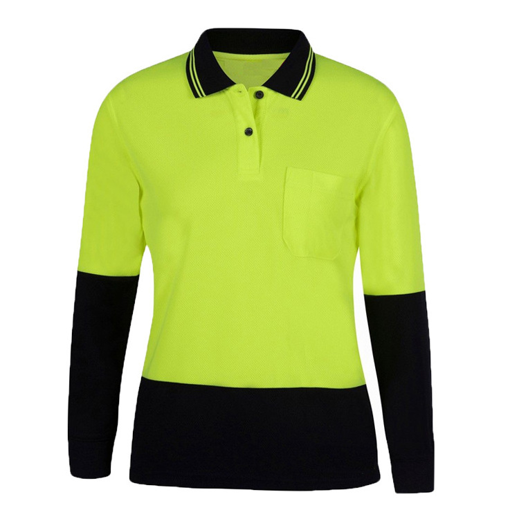 ZUJA Workwear Construction  Long Sleeve High Vis Shirt For Women