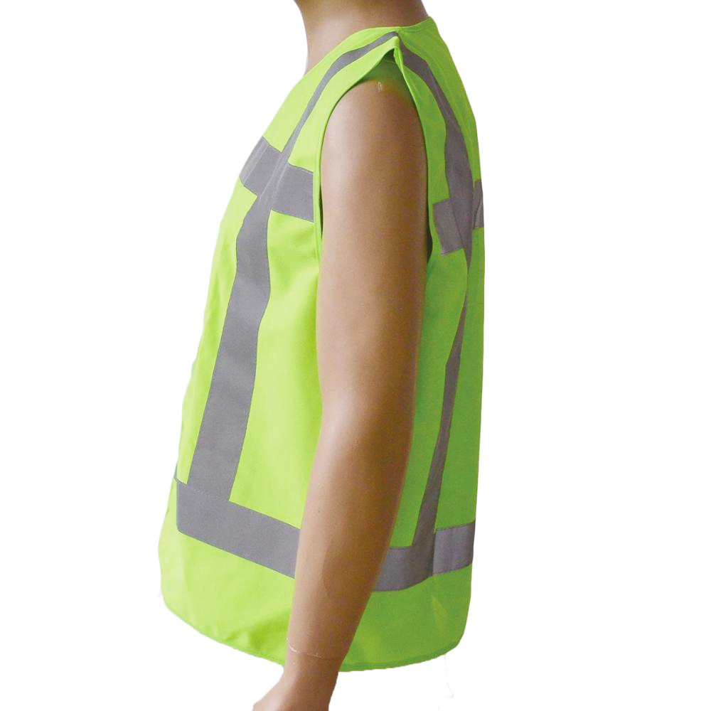 ZUJA OEM 100% Polyester Hi Vis Green Reflectors Safety Vest construction work vest