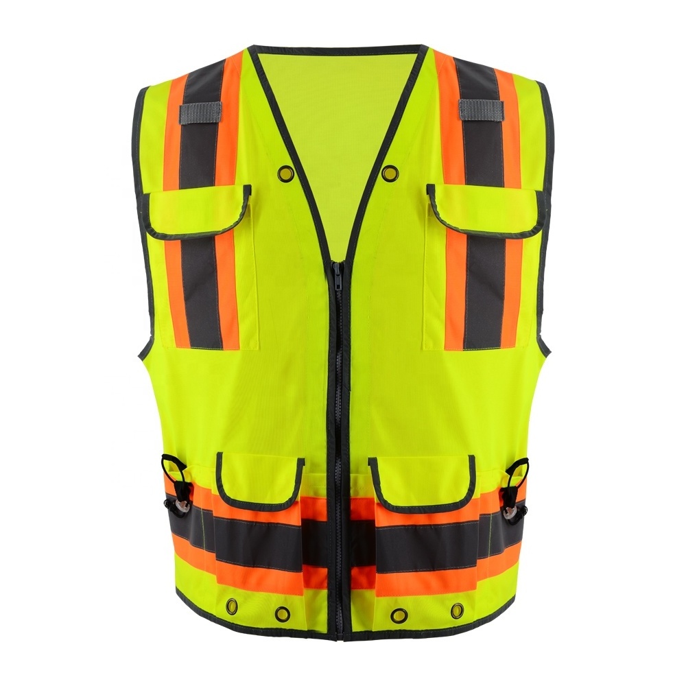 ZUJA American Style Custom High Vis Vest Construction Vest for Men