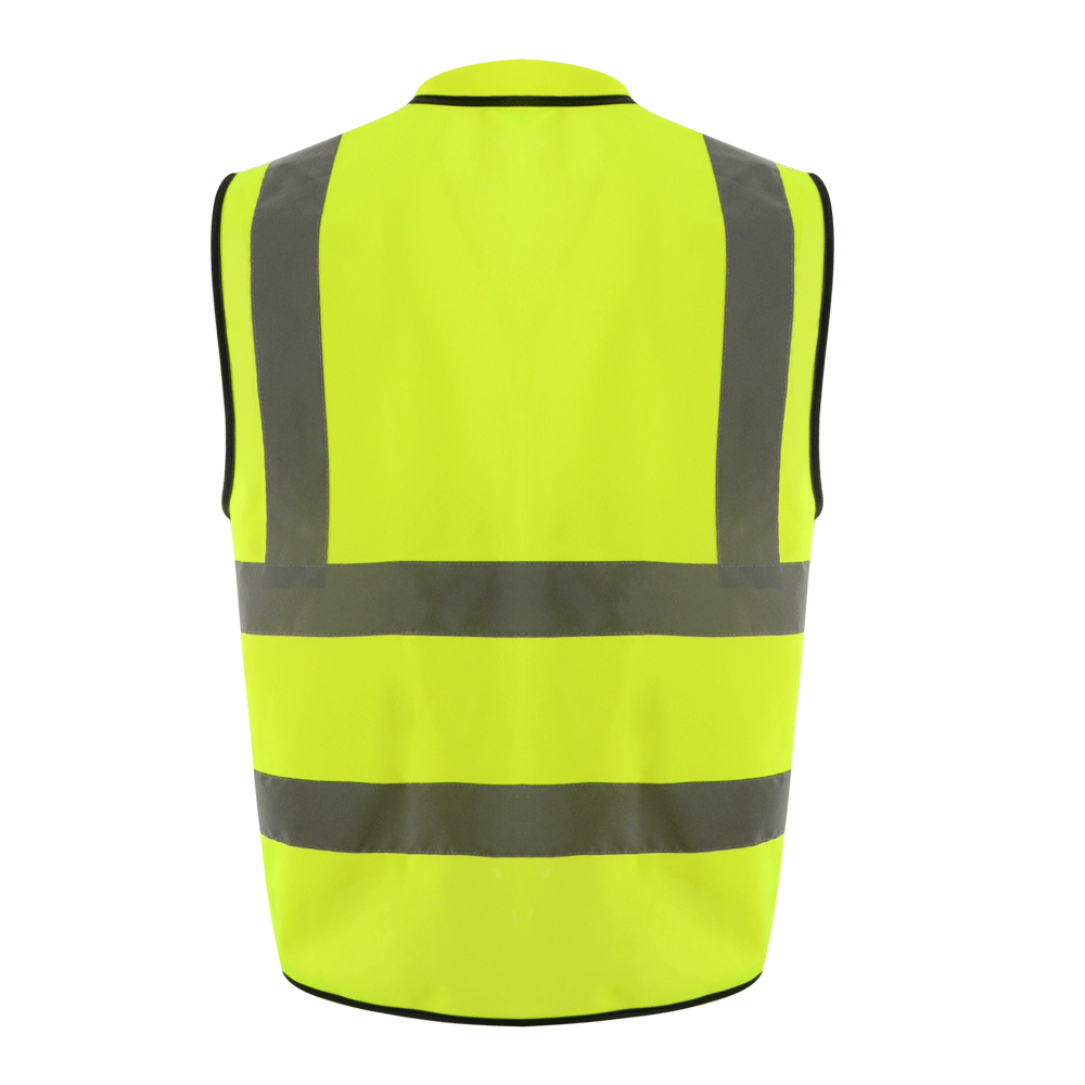 ZUJA  ANSI107  Class 2 High Visibility Reflective Pocket Safety Vest