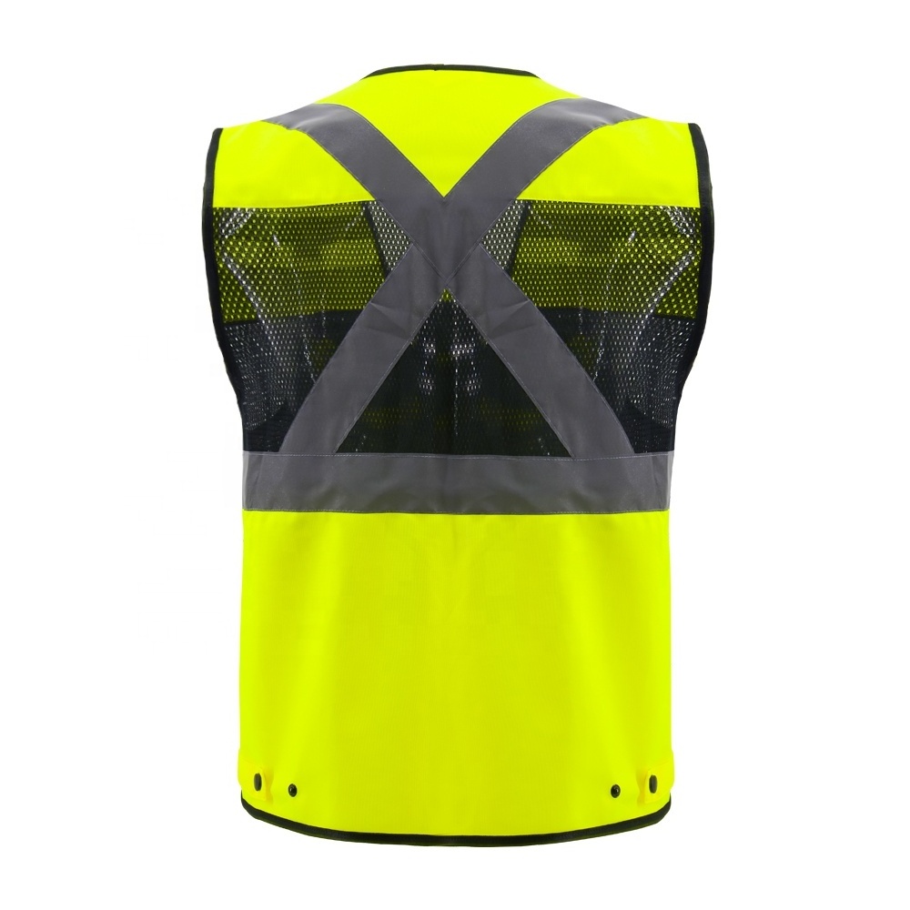 ZUJA Hi Vis In Stock Safety Vest Custom High Visibility Men's High Reflective Safety Workwear RTS Hivis Vest