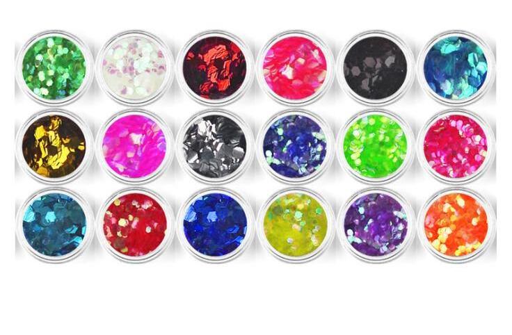 multi-color Nail Sequins Nail Art Flake Nail Glitter  Mixed Thin Shining 3D Stickers Manicure Make Up DIY