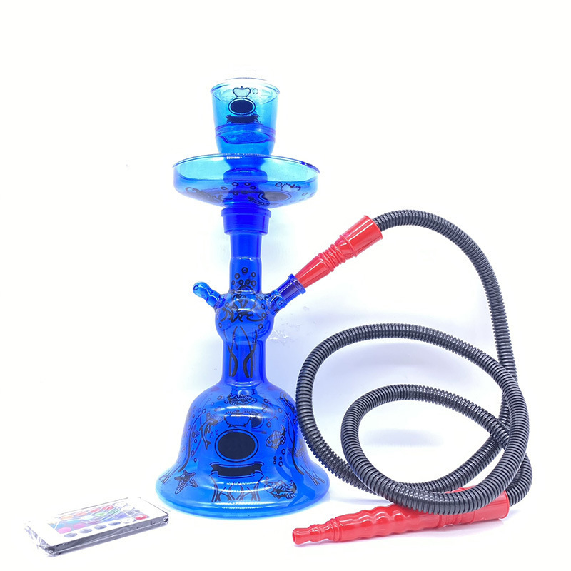 Wholesale Glass led Hookah Shisha Smoking Chicha Sheesha Hookah Acrylic Hookah Shisha