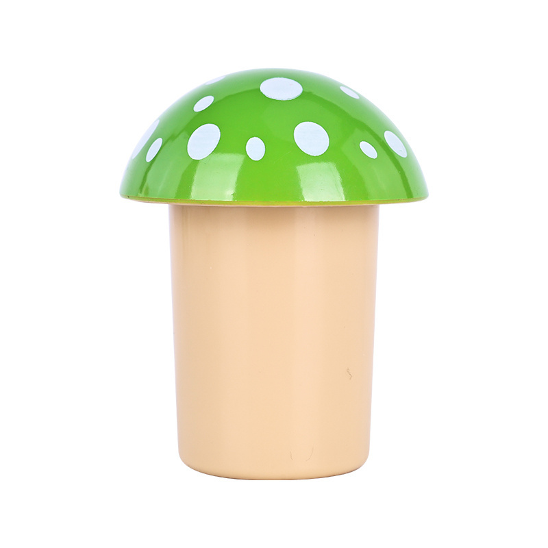 Wholesale Plastic Herb Grinder Different Color Mushroom Shape Dry Spice Grinder with Big Storage