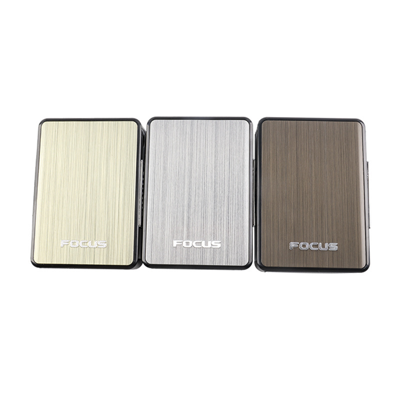 LC Wholesale Smoking Accessories 30 Pcs Metal ABS Aluminum Alloy Automatic Automatic Cigarette Case