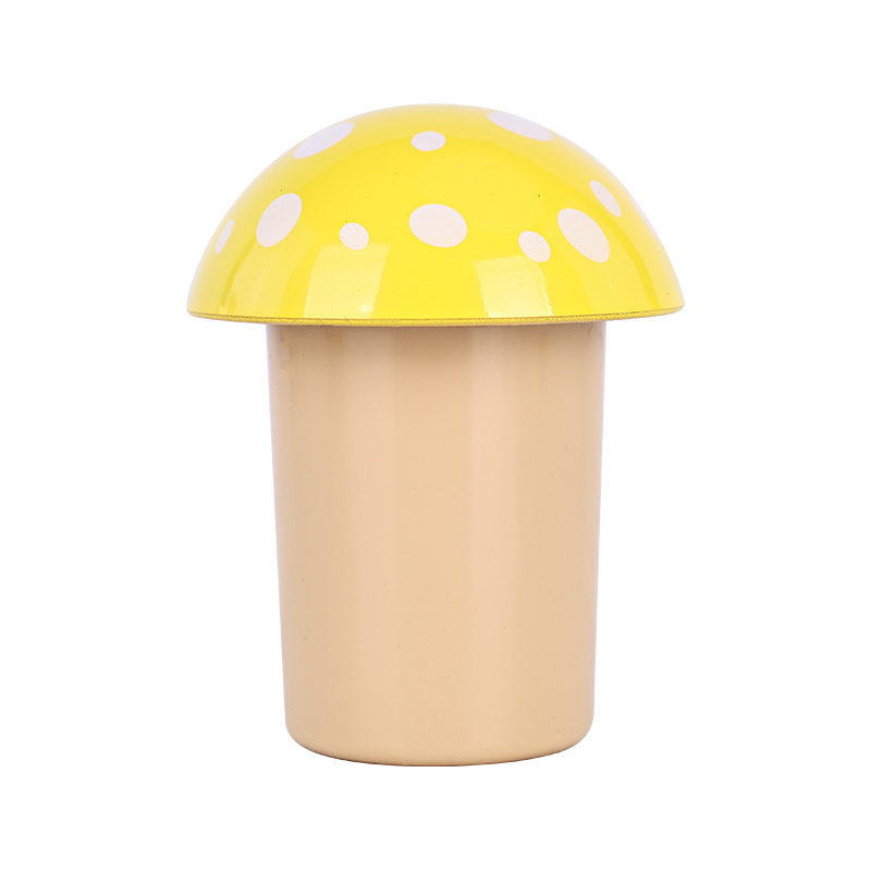 Wholesale Plastic Herb Grinder Different Color Mushroom Shape Dry Spice Grinder with Big Storage